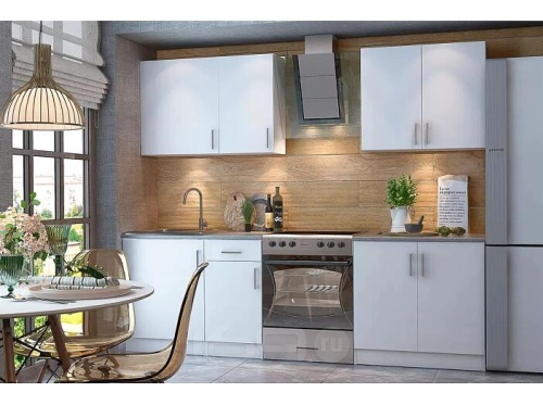 Кухонный гарнитур Уют белый 2155x1800x600