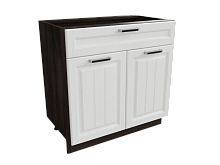 Шкаф Н801М с 2-мя дверцами и ящиком Прага ДБК/БЕЛ/ДЕР Ф51М