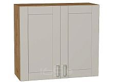 Шкаф верхний с 2-мя дверцами Лофт Grey Silk/Дуб Вотан 716*800*320