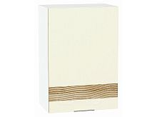 Шкаф верхний с 1-ой дверцей Терра DL Ваниль софт Белый 716*500*318