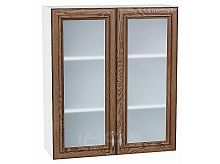 Шкаф верхний с 2-мя остекленными дверцами Шале Brown Dreamline