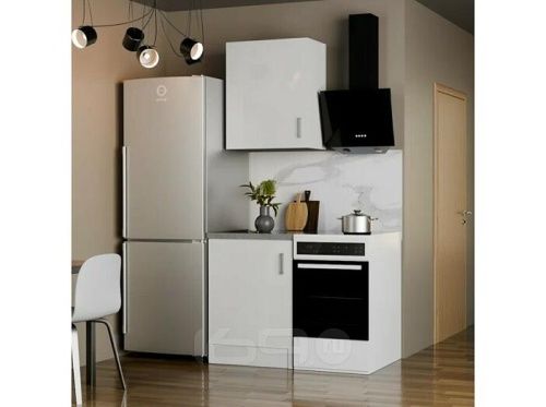 Кухонный гарнитур Уют белый 2155x600x600