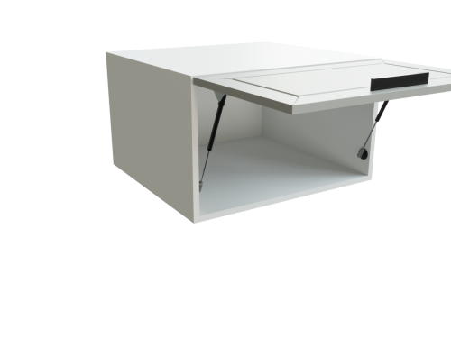 Шкаф ВГ610 верхний горизонтальный Глетчер БЕЛ/ГНР Ф85 фото 2