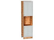 Шкаф пенал с 2-мя дверцами под технику Шале White Dreamline Дуб Вотан 2336*600*576