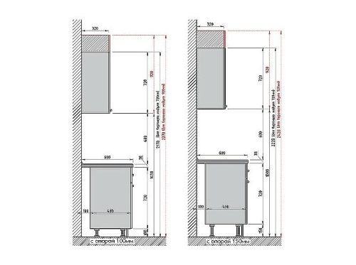 Модульный кухонный гарнитур Сканди-01 Graphite Softwood/Белый | 220 см фото 6