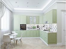 Модульный кухонный гарнитур Ницца-04 дуб оливковый 2340x3200/2700x600