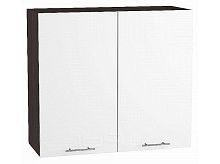 Шкаф верхний с 2-мя дверцами Валерия-М Белый глянец Graphite