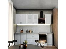 Модульный кухонный гарнитур Сканди white silkwood 2130x2000x600