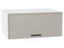 Шкаф верхний горизонтальный глубокий Фрейм Grey Silk Белый 358*800*580