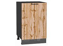 Шкаф нижний с 1-ой дверцей Флэт Wotan Oak 2S/Graphite 816*500*478