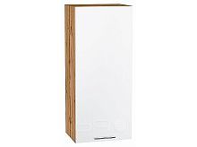 Шкаф верхний с 1-ой дверцей Валерия-М Белый глянец Дуб Вотан 920*400*318