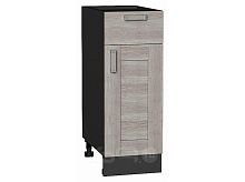 Шкаф нижний с 1-ой дверцей и ящиком Лофт Cappuccino Veralinga/Graphite 816*300*480