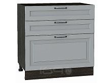 Шкаф нижний с 3-мя ящиками Ницца Magnum/Graphite 816*800*478