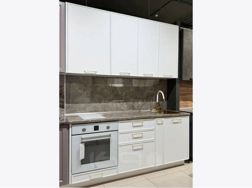 Модульный кухонный гарнитур Фрейм white silk 2330x1850x600