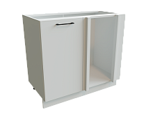 Шкаф НУ990 с 1-ой дверью Мемфис БЕЛ/БЕЛ/СОФТ Ф20