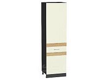 Шкаф пенал с 2-мя дверцами Терра DL Ваниль софт Graphite 2132*600*574