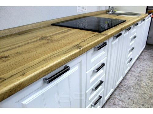 Модульный кухонный гарнитур Прага-02 белое дерево 2140x2800x600 фото 8