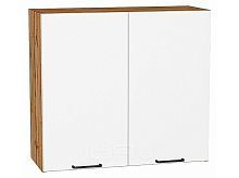 Шкаф верхний с 2-мя дверцами Флэт White In 2S/Дуб Вотан 716*800*318