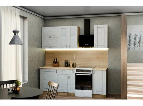 Модульный кухонный гарнитур Лофт nordic oak 2130x1600x600