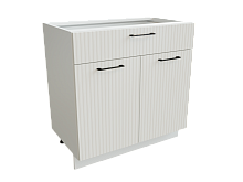 Шкаф Н801М с 2-мя дверцами и ящиком Сиэль Ян БЕЛ/АНД/СИЛК Ф51М