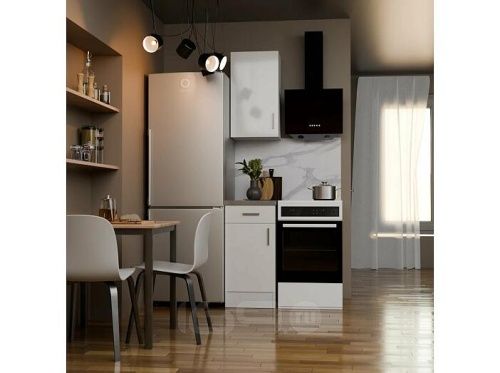 Кухонный гарнитур Уют белый 2155x400x600 фото 2