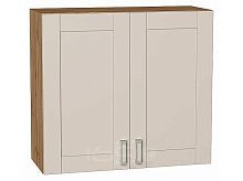 Шкаф верхний с 2-мя дверцами Лофт Cream Silk/Дуб Вотан 716*800*320
