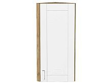 Шкаф верхний торцевой Лофт White Silk/Дуб Вотан 920*300*306