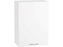 Шкаф верхний с 1-ой дверцей Валерия-М В 600 Белый глянец-Белый