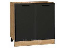 Шкаф нижний с 2-мя дверцами Фрейм Stormy Silk Дуб Вотан 816*800*484