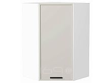 Шкаф верхний угловой Фрейм Cream Silk Белый 920*600*600
