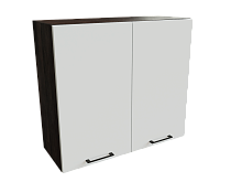 Шкаф В800 с 2-мя дверцами Эстетик ДБК/Магнолия мат Ф50