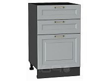 Шкаф нижний с 3-мя ящиками Ницца Графит/Graphite 816*500*478