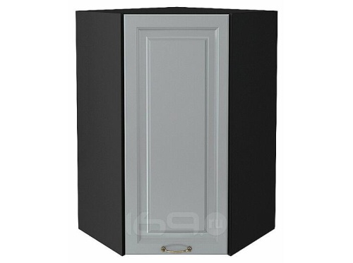 Шкаф верхний угловой Ницца Графит/Graphite 920*600*600