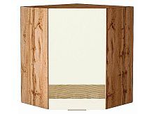 Шкаф верхний угловой Терра DR Ваниль софт Дуб Вотан 716*600*600