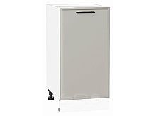 Шкаф нижний с 1-ой дверцей Фрейм Grey Silk Белый 816*400*484