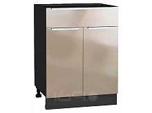 Шкаф нижний с 2-мя дверцами и ящиком Фьюжн Gallant Graphite 816*600*480