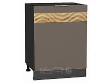 Шкаф нижний с 1-ой дверцей Терра DR Смоки Софт Graphite 816*600*478
