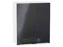 Шкаф верхний с 2-мя дверцами Фьюжн Anthracite Белый 716*600*320