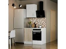 Кухонный гарнитур Уют белый, дуб сонома 2155x500x600