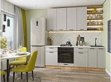 Модульный кухонный гарнитур Фрейм-02 cream silk 2340x2200x600