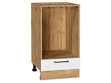 Шкаф нижний под духовку Сканди White Silkwood/Дуб Вотан 816*450*476