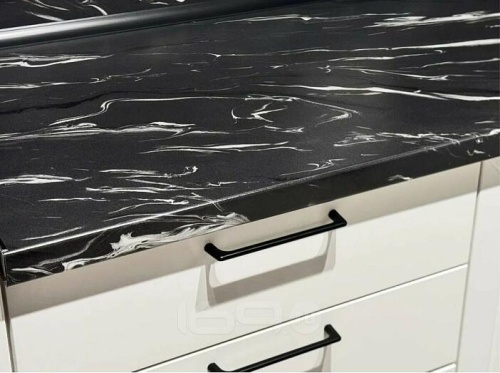 Модульный кухонный гарнитур Глетчер айленд силк 2336x1605x600 фото 6