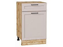 Шкаф нижний с 1-ой дверцей и ящиком Барселона Кашемир Дуб Вотан 816*500*484