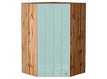 Шкаф верхний угловой Прованс Голубой Дуб Вотан 920*600*600