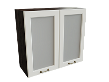 Шкаф В800 с 2-мя дверцами со стеклом Ницца ДБК/АНД/СИЛК СОФТ Ф55