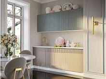 Кухонный гарнитур Оливия шарли бриз, шарли мокко 2000x2000x600