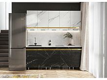 Кухонный гарнитур Милена мрамор 2140x2600x600