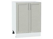 Шкаф нижний с 2-мя дверцами Сканди Cappuccino Softwood Белый 816*600*480