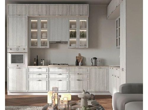 Модульный кухонный гарнитур Шале white dreamline 2690x3600/2800x600 фото 3