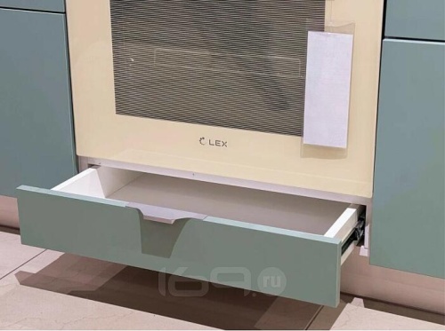 Модульный кухонный гарнитур Фьюжн silky mint 2330x2200x600 фото 6